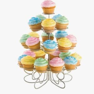 🛍️3/$30 Or 2/$20 🛍️ WILTON 24 MINI Cupcake WiRE Stand **NO BOX**